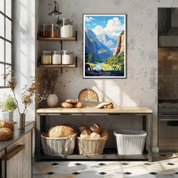 Kings Canyon National Park Scenic Poster Print