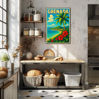 Grenada Tropical Paradise Poster