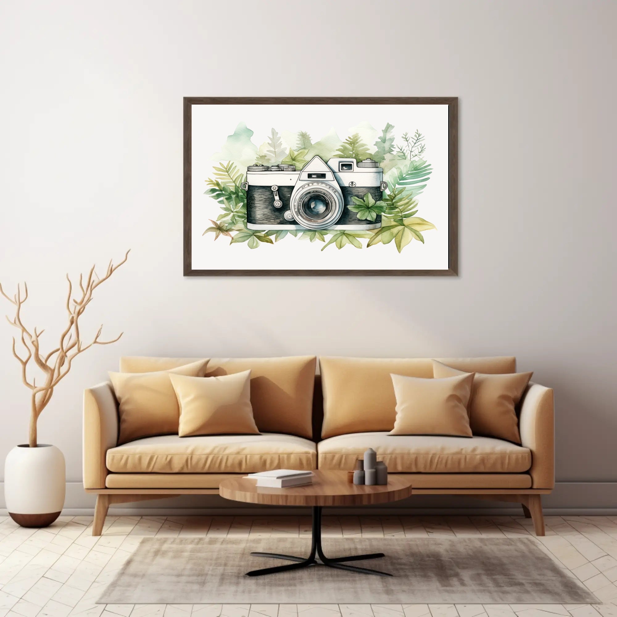 Vintage Camera in Nature Poster