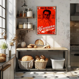 Travel poster featuring a mentalist named Newmann, inviting adventure and intrigue into your space.