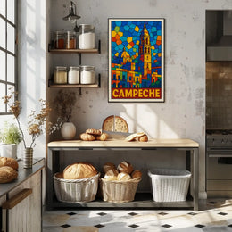 Campeche Stained Glass Art Poster