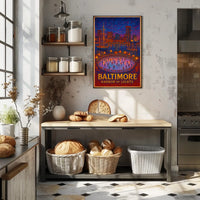Baltimore Harbor Of Lights Poster