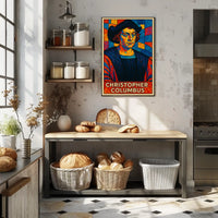 Christopher Columbus Mosaic Poster