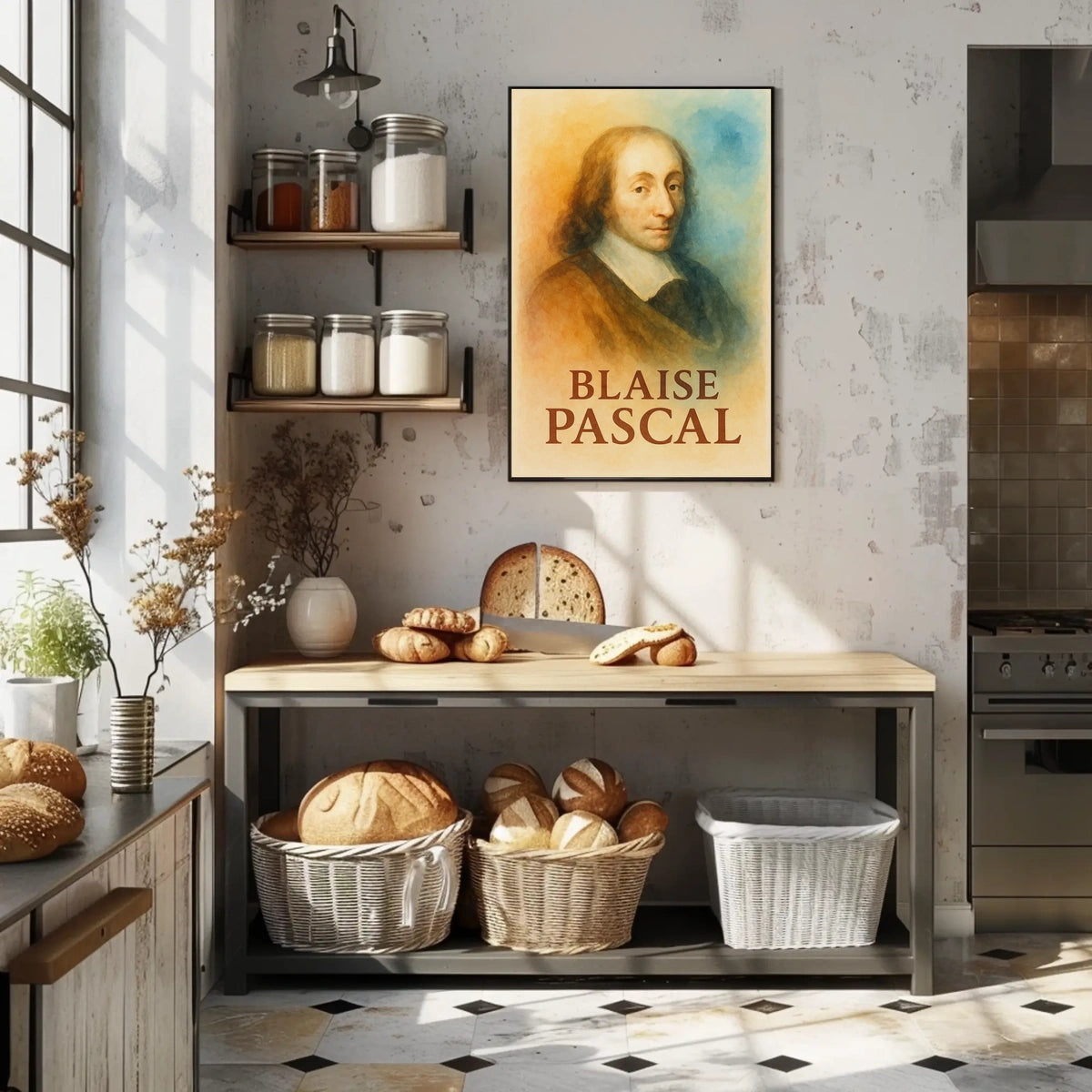 Blaise Pascal Tribute: Engaging Historical or Presidential Poster