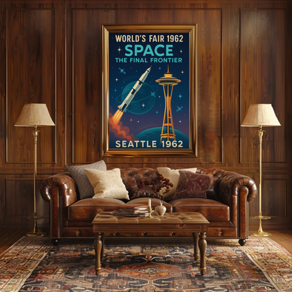 Seattle 1962 World's Fair Travel Poster