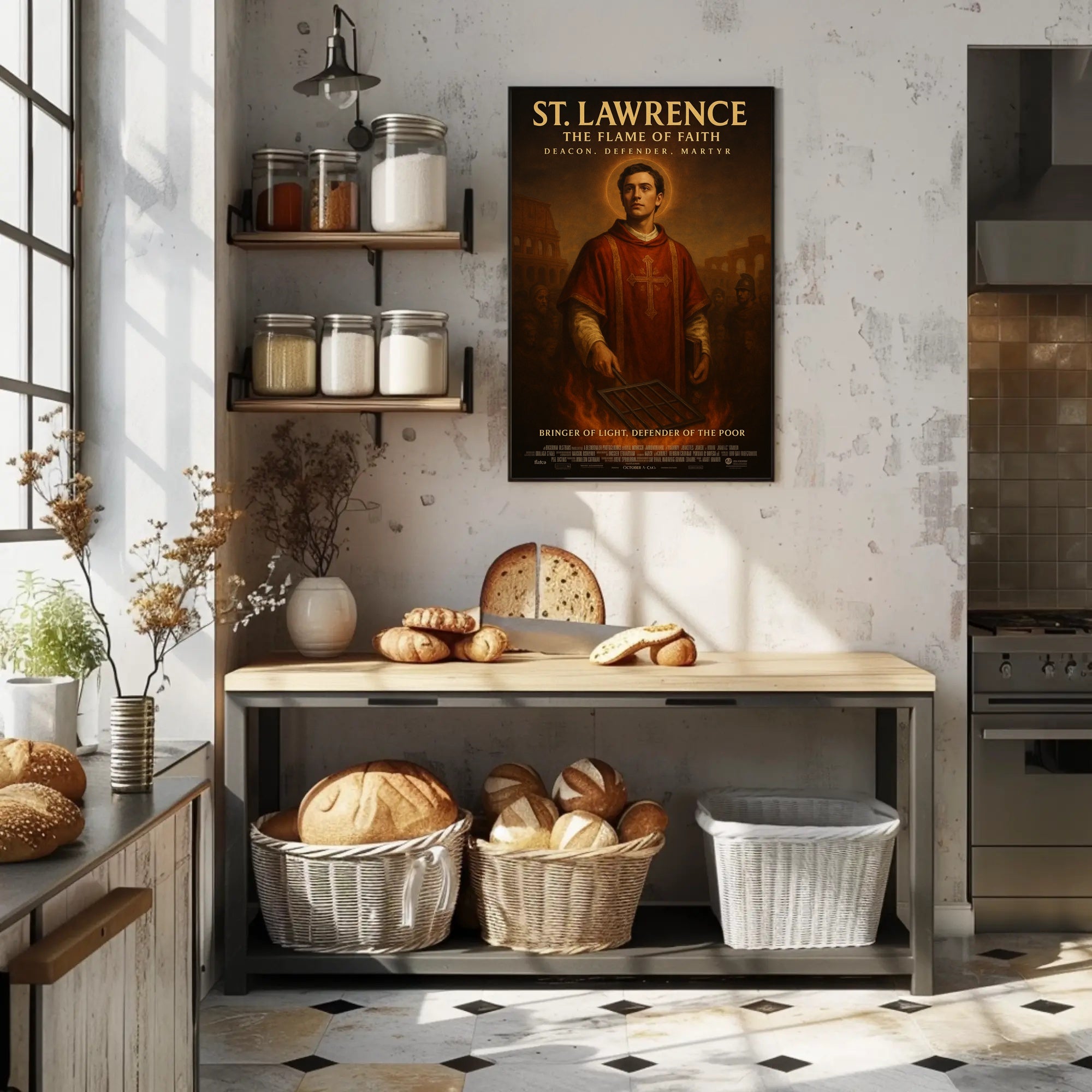 St. Lawrence The Flame Of Faith Poster