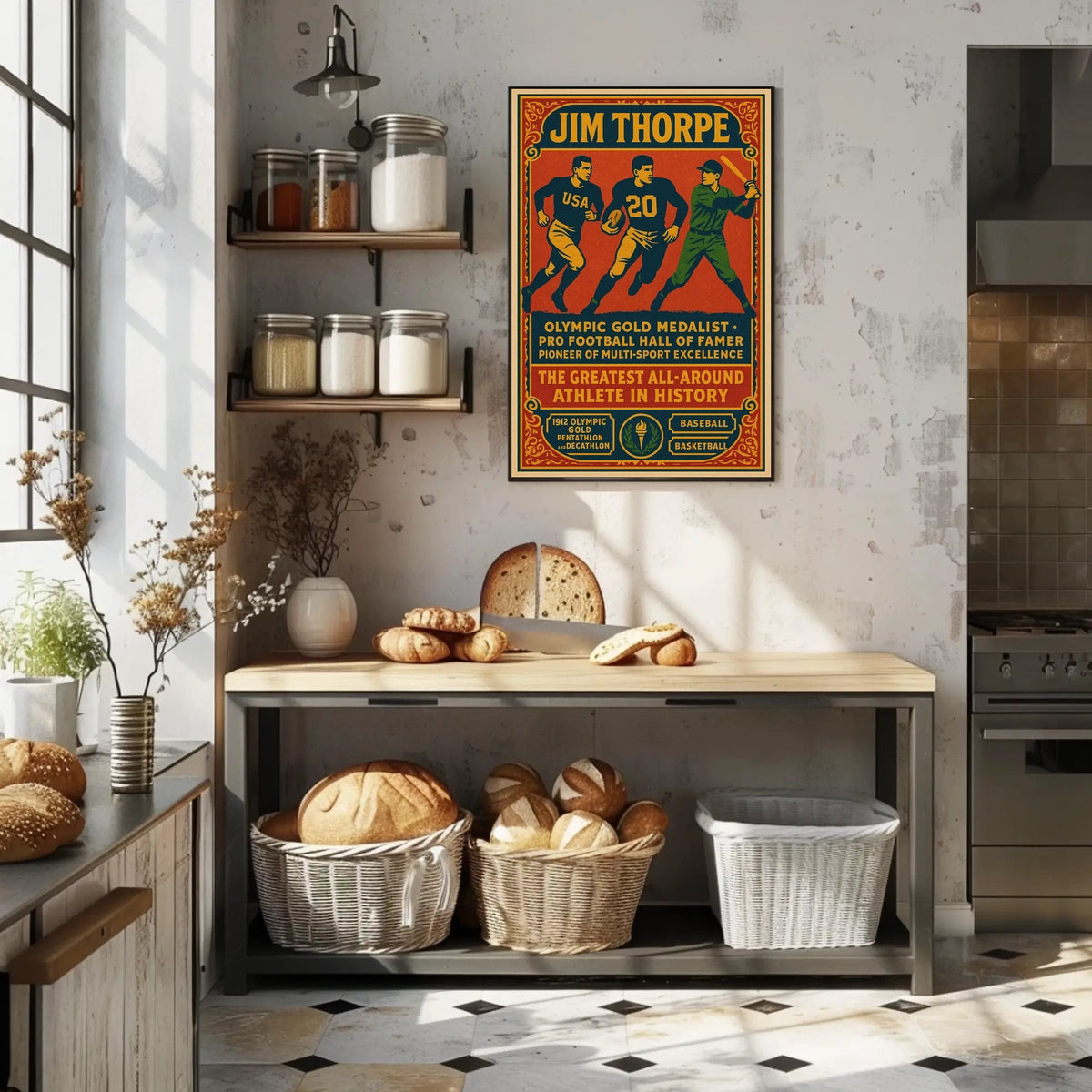 Celebrating Jim Thorpe Legendary Athlete Jim Thorpe Poster