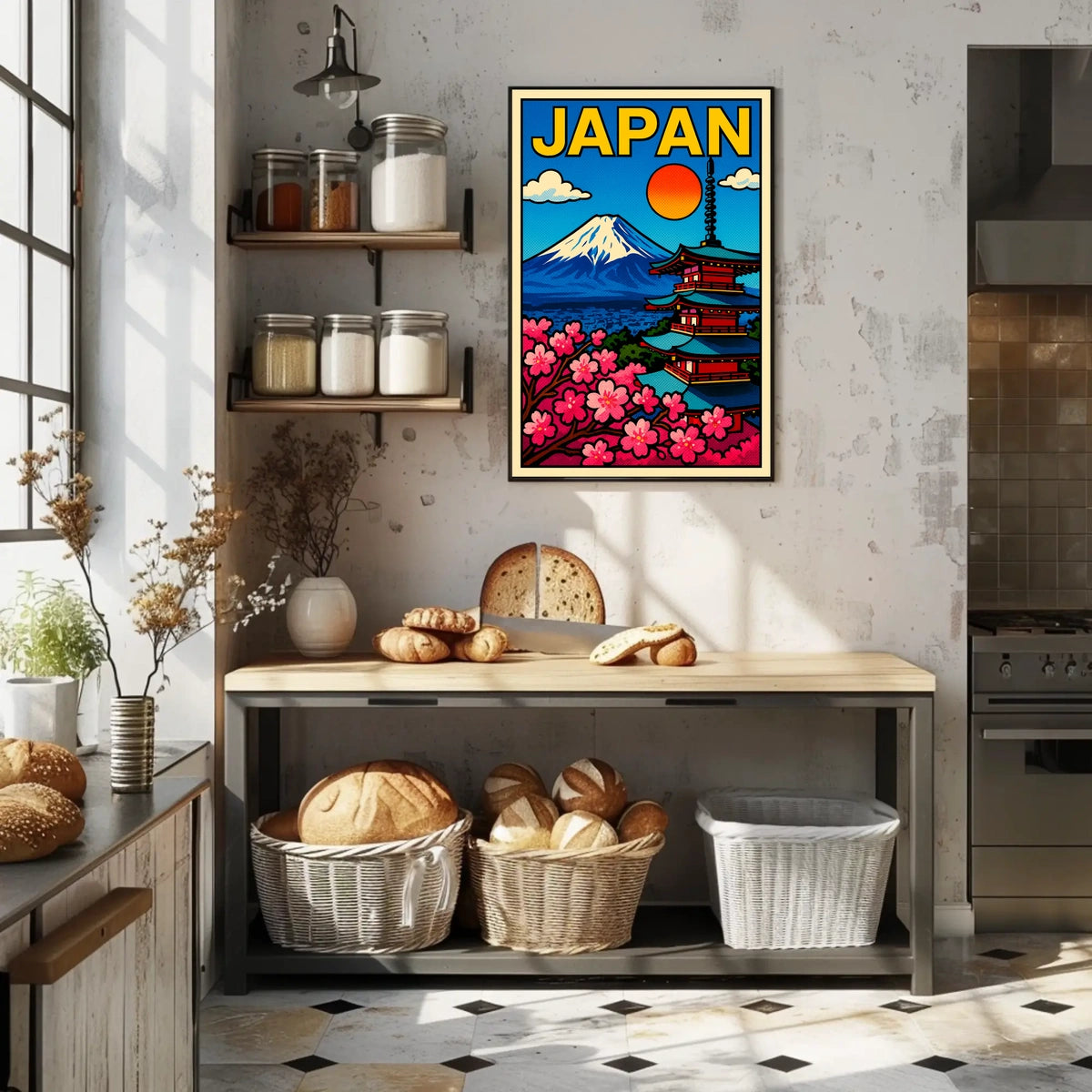Japan A Vibrant Landscape Poster