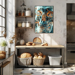 Ethereal Skull Art Poster PosterGoat