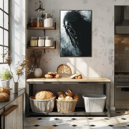 Intense Expression Art Poster for Home Decor and Wall Art PosterGoat