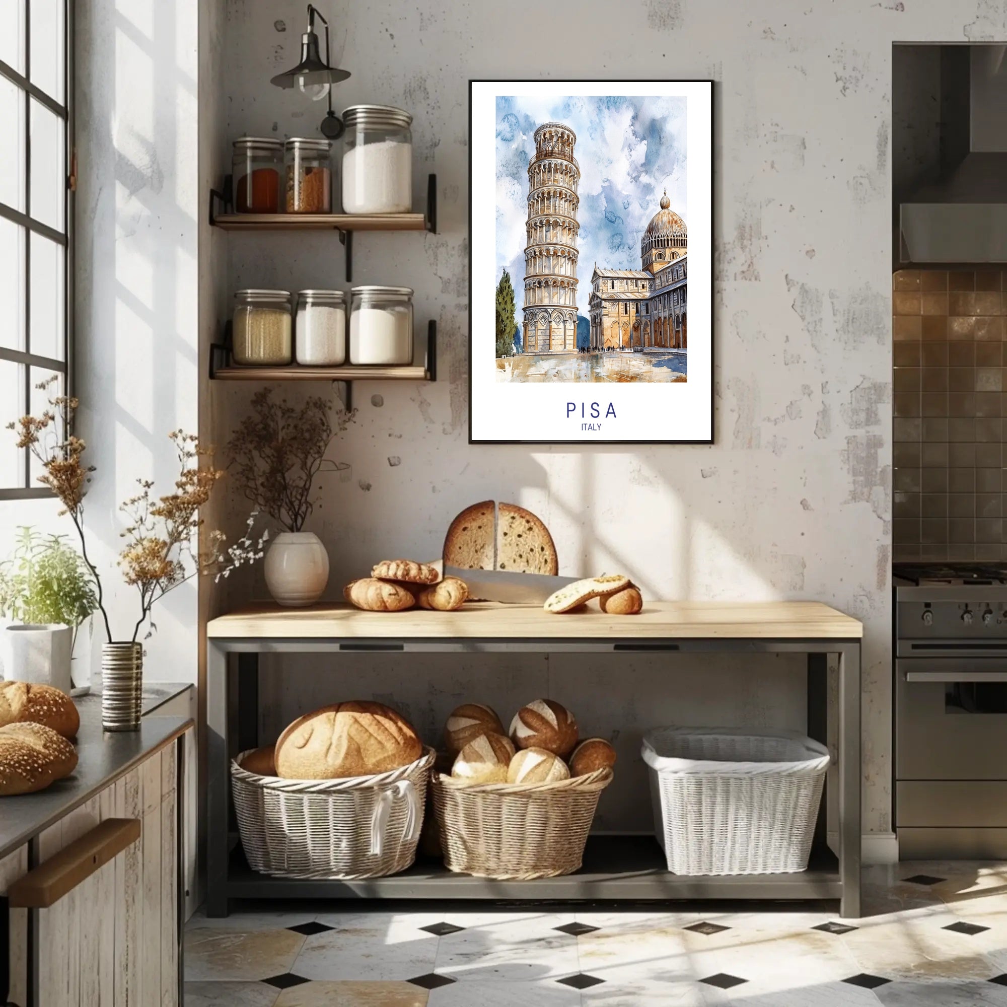 Pisa Art Poster PosterGoat