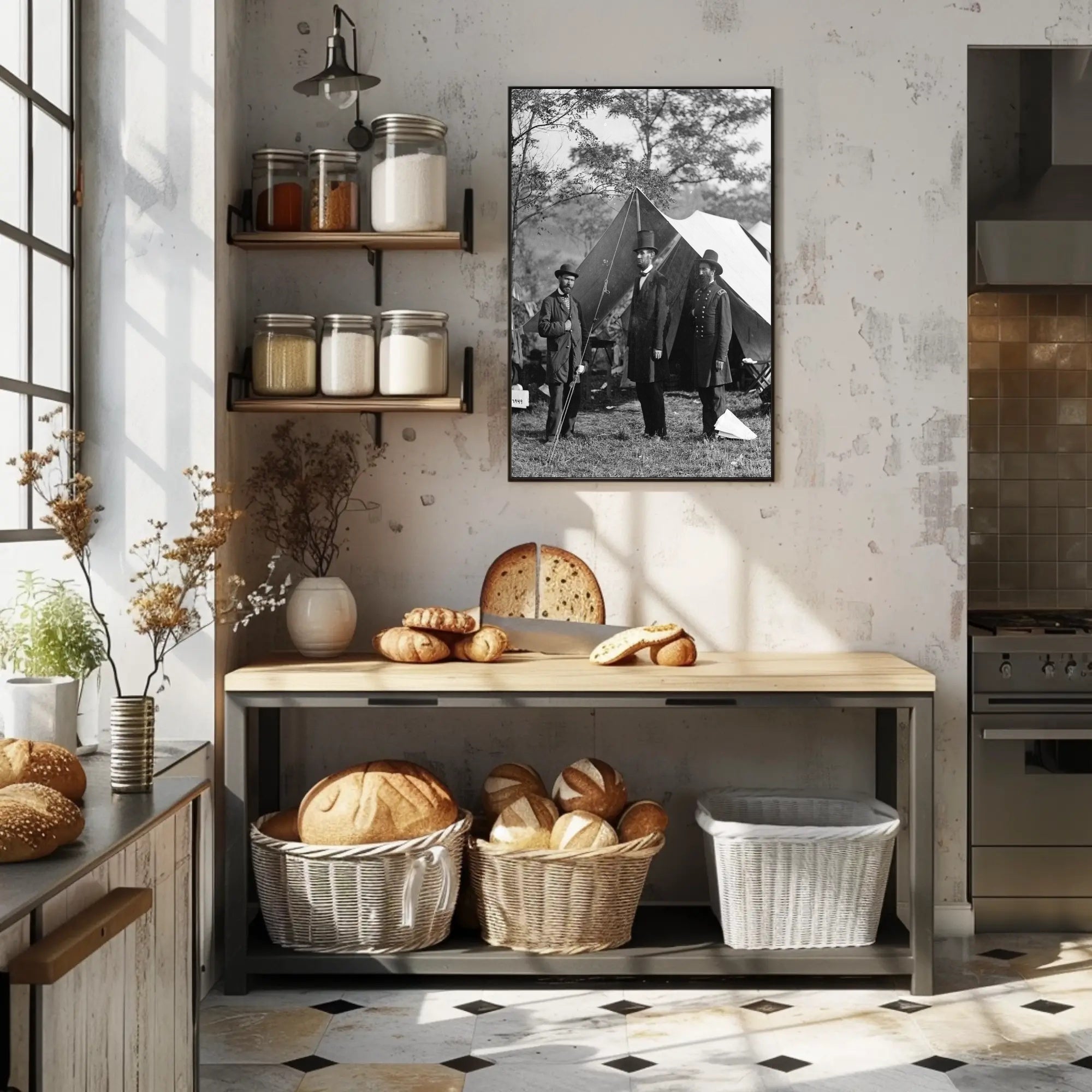 Abraham Lincoln Contemplative Oil Painting Poster Art PosterGoat