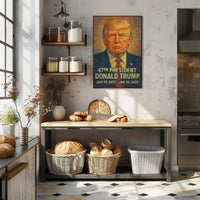 Presidential Mosaic Portrait Bold Leadership Decor Poster