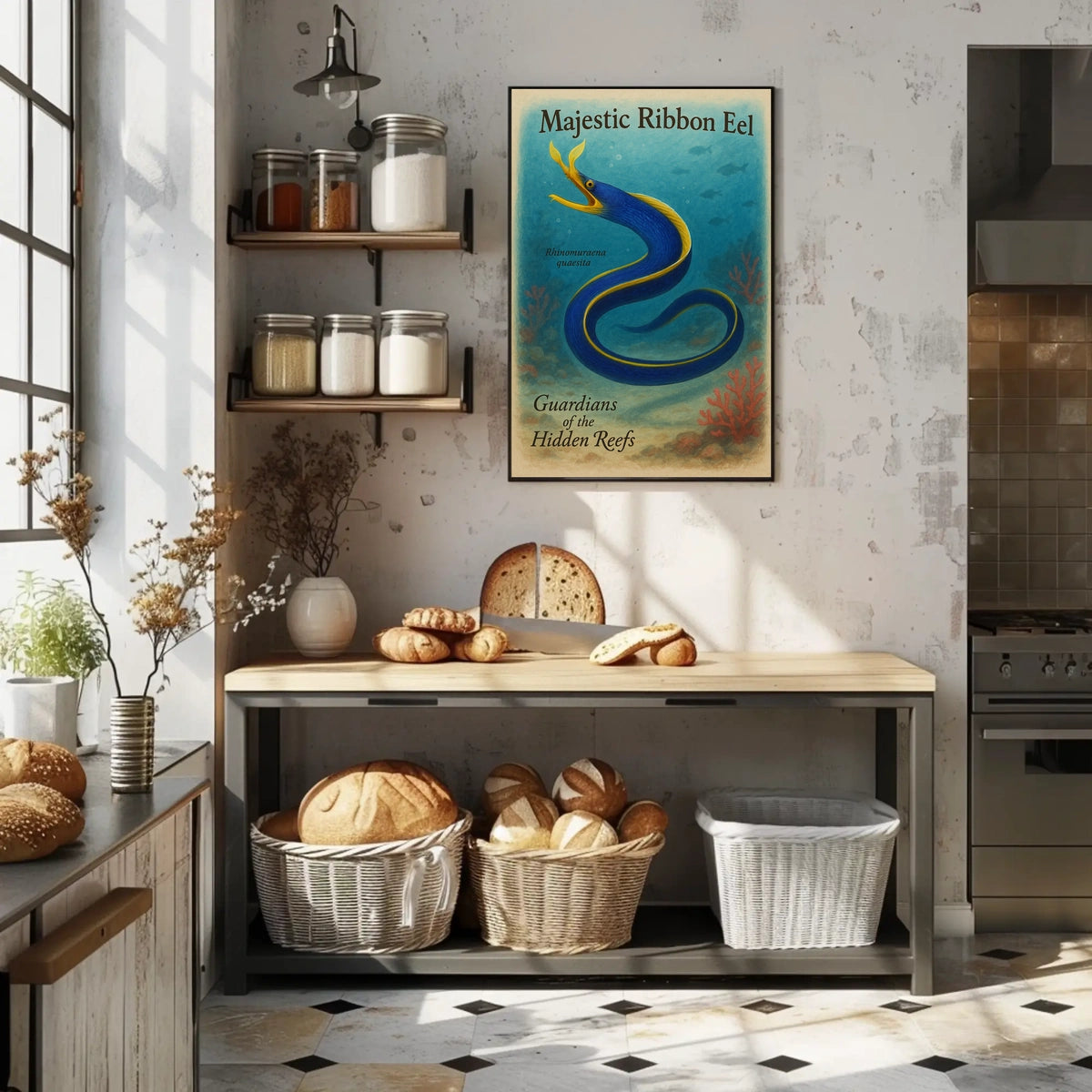 Majestic Ribbon Eel Poster