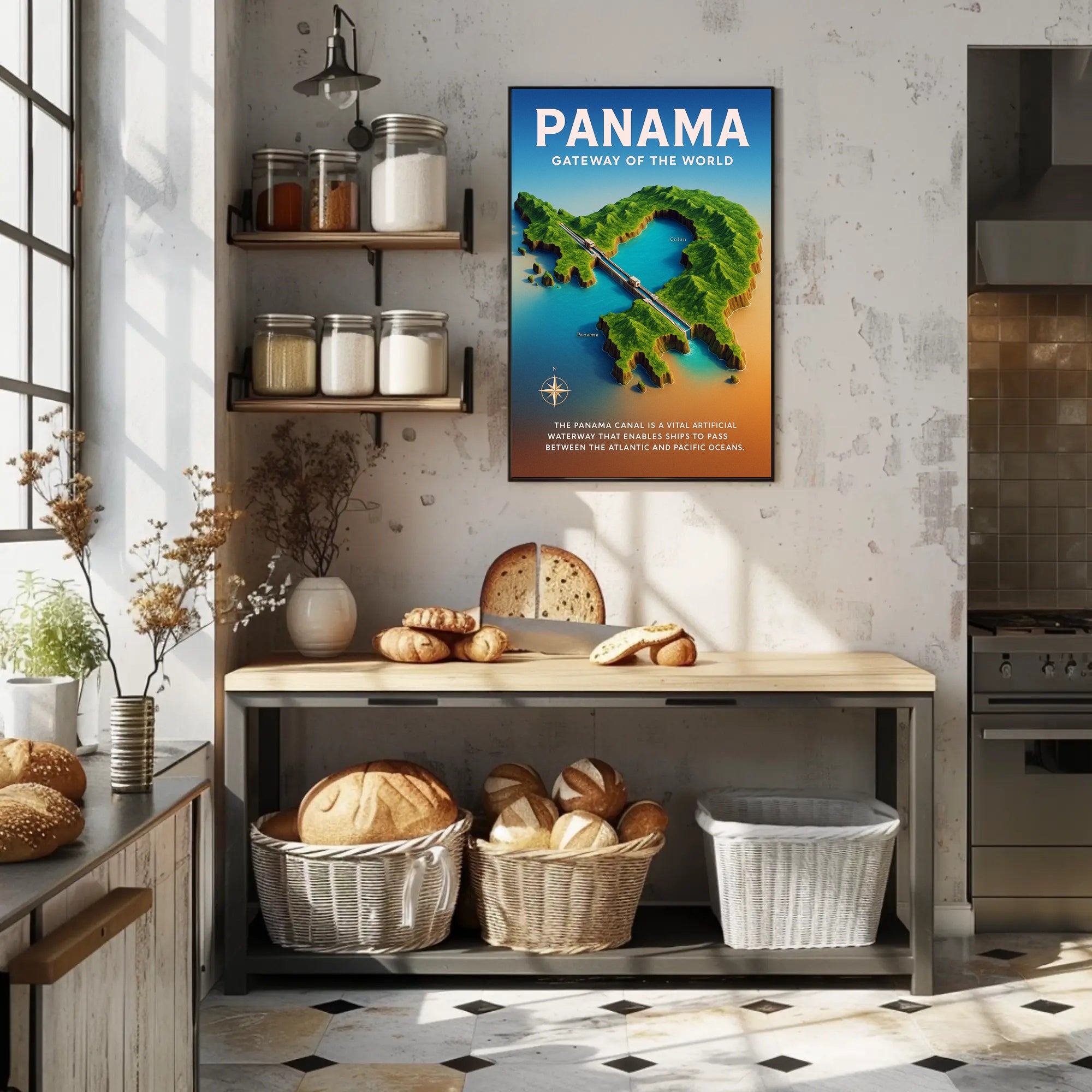 Panama Gateway of the World Poster PosterGoat