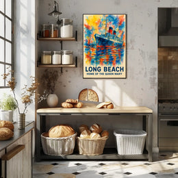 Long Beach Home Of The Queen Mary Poster