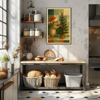 Christmas Mouse Decorating Poster