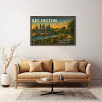 Arlington Travel Poster Where History Meets Honor