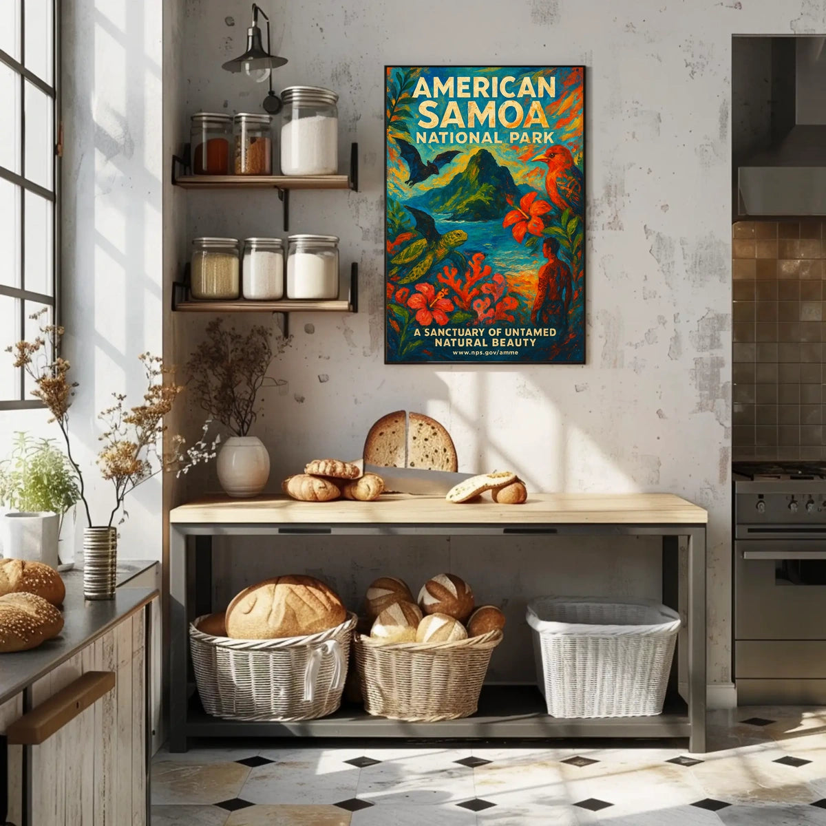 American Samoa National Park Travel Poster