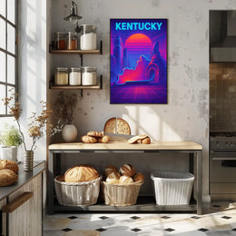 Kentucky A Neon Dreamscape Poster