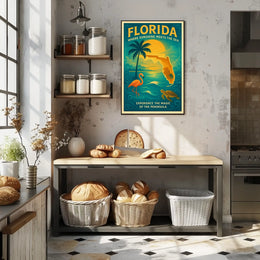 Florida Where Sunshine Meets the Sea Poster