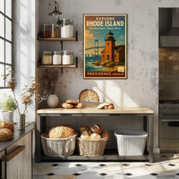 Explore Rhode Island The Ocean State Poster