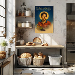 St. Carlo Acutis Cyber Apostle of the Eucharist Poster