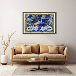 Mythical Phoenix in Stormy Sea Artistic Poster