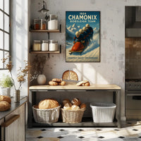 Chamonix Bobsleigh Team 1924 Poster