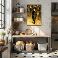 Magical Performer with Imps in Enchanted Forest Artistic Poster