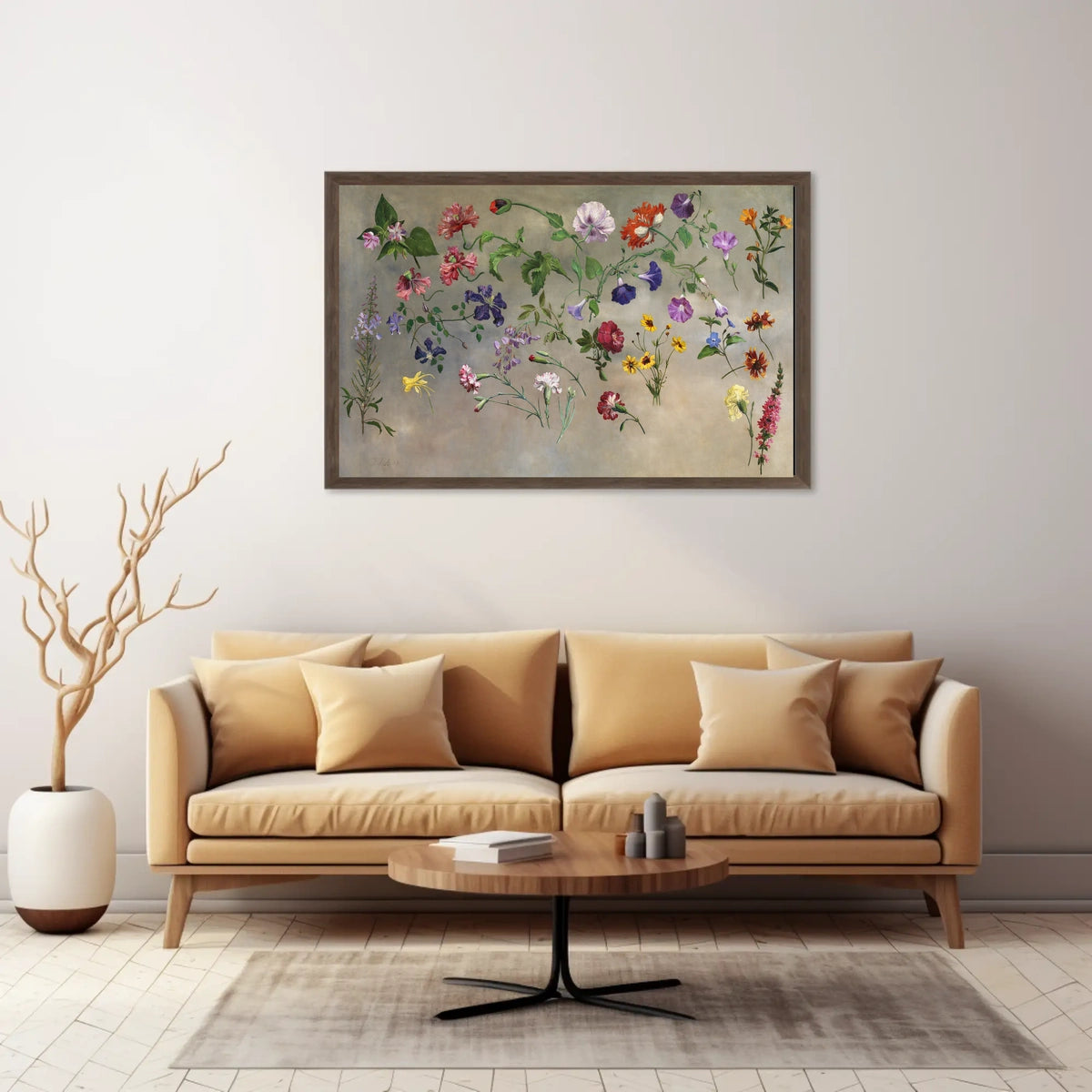 Floral Symphony: An Artistic Flower Poster