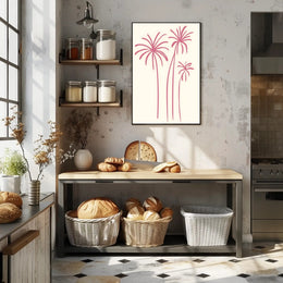Abstract Palm Trees Minimalist Wall Art Print