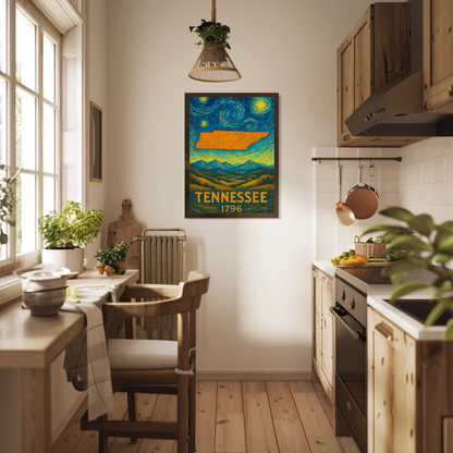 Tennessee Starry Night Poster