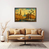 Belgium A Cultural Tapestry Poster