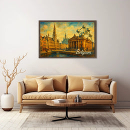 Belgium A Cultural Tapestry Poster