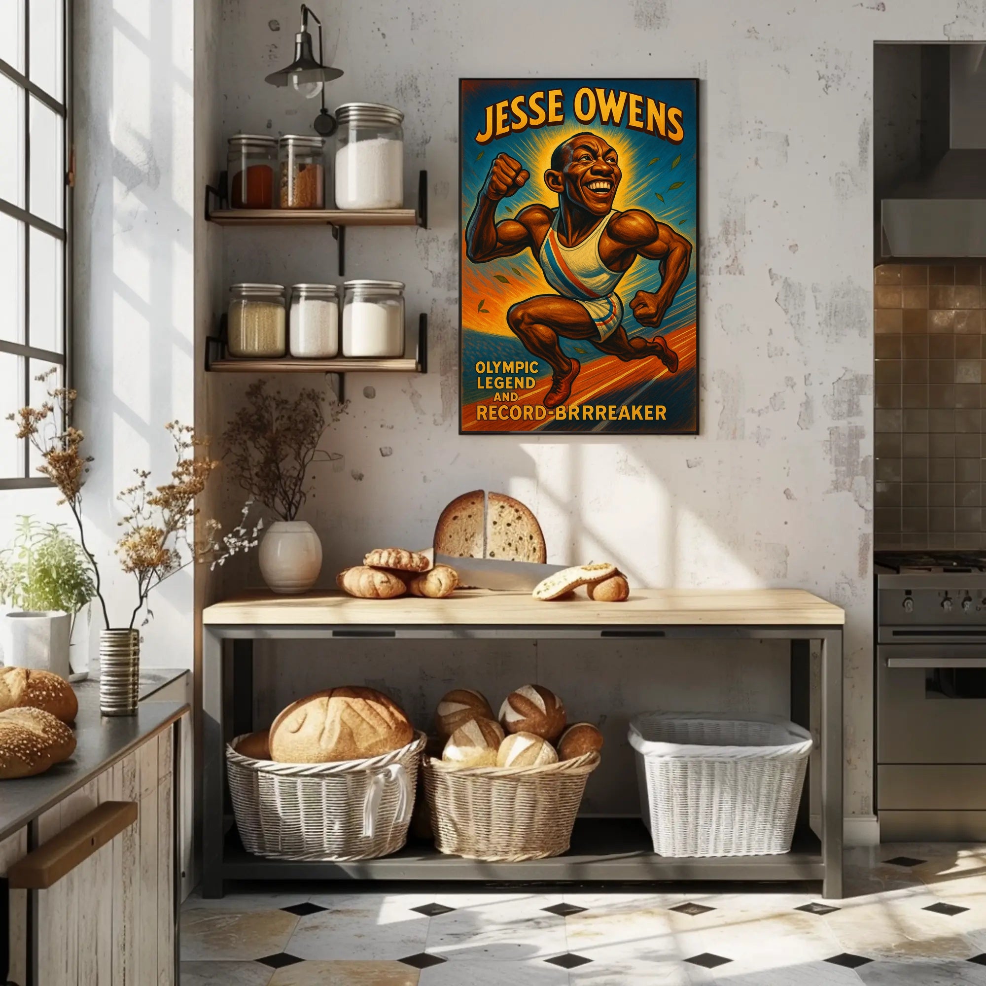 Olympic Legend Vintage Sports Poster