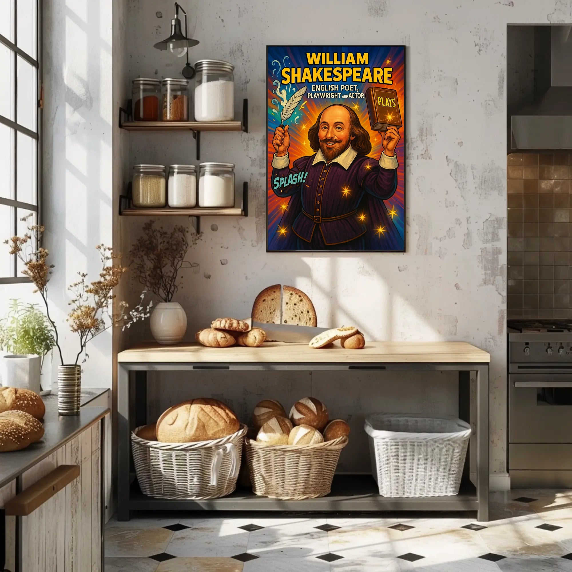 William Shakespeare – English Poet, Playwright, and Actor Poster PosterGoat