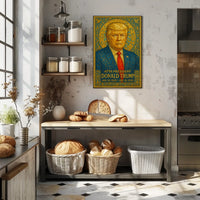 Donald Trump Majestic Mosaic Baroque Patriot Poster