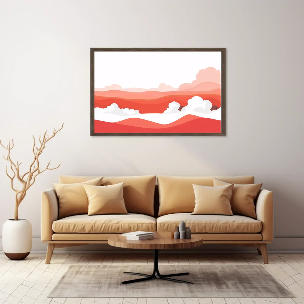 Abstract Desert Landscape Minimalist Poster Art Print