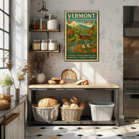 Vermont Charm Wall Art Poster Decor