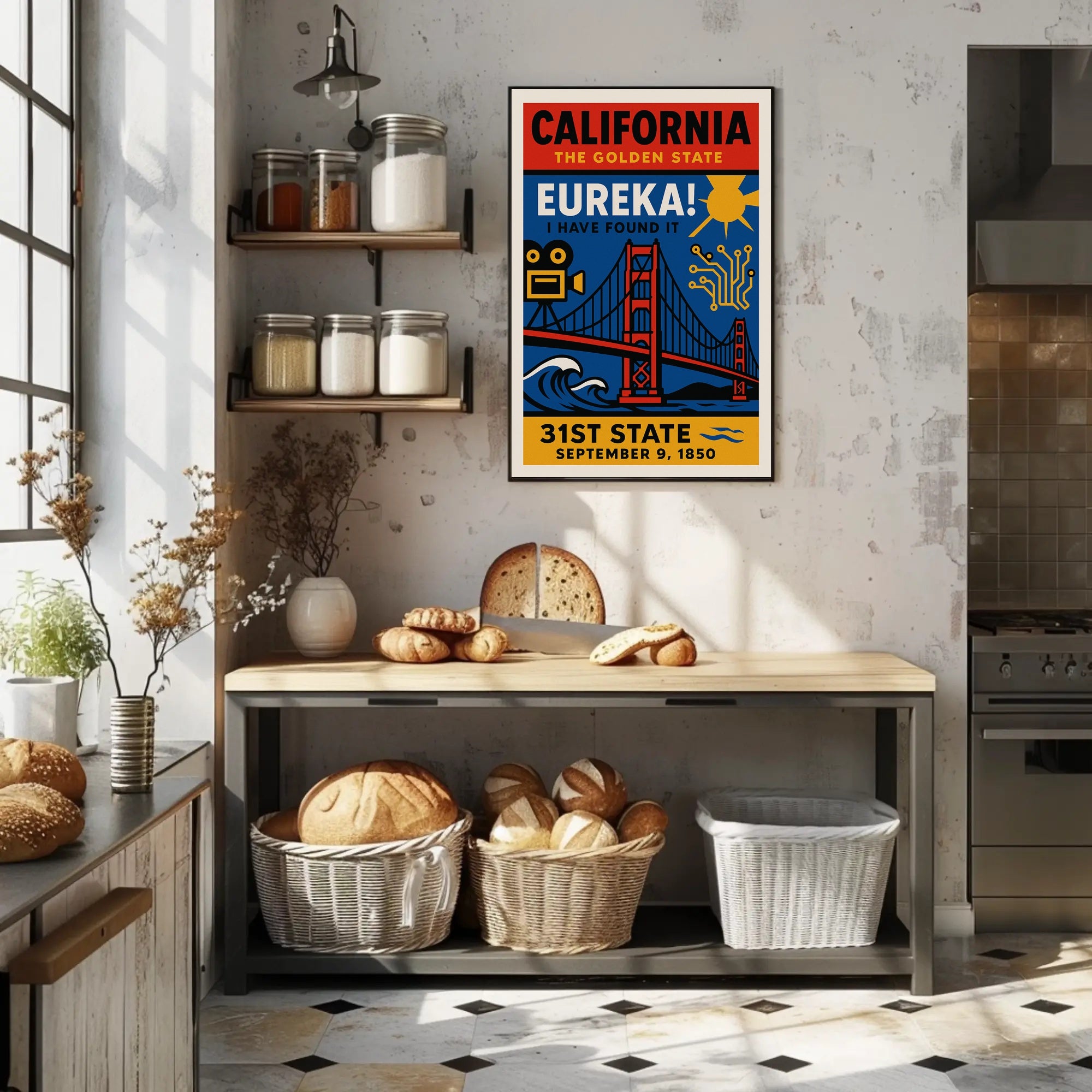 California's Iconic Diversity: Cultural or Heritage Poster