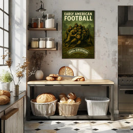 Early American Football 1890s Gridiron Poster PosterGoat