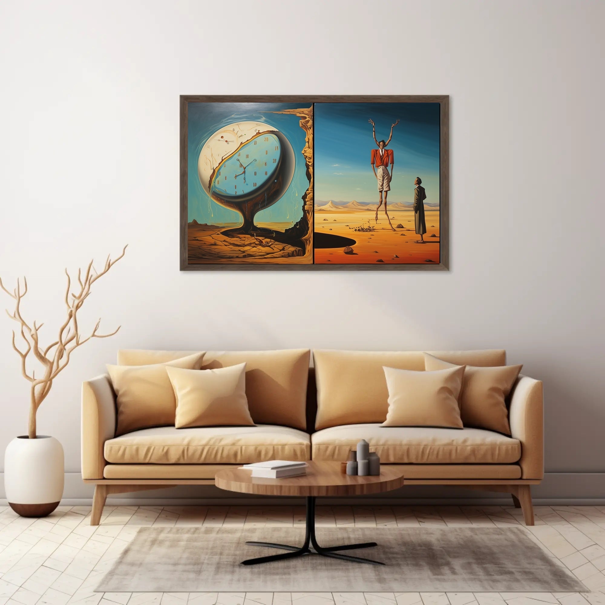 Surreal Time and Landscape Elements Abstract or Artistic Poster