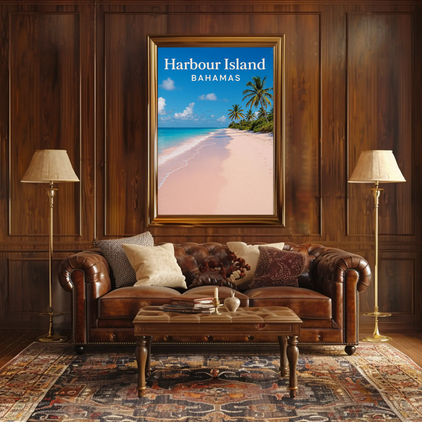 Harbour Island Bahamas Pink Sand Beach Paradise Poster