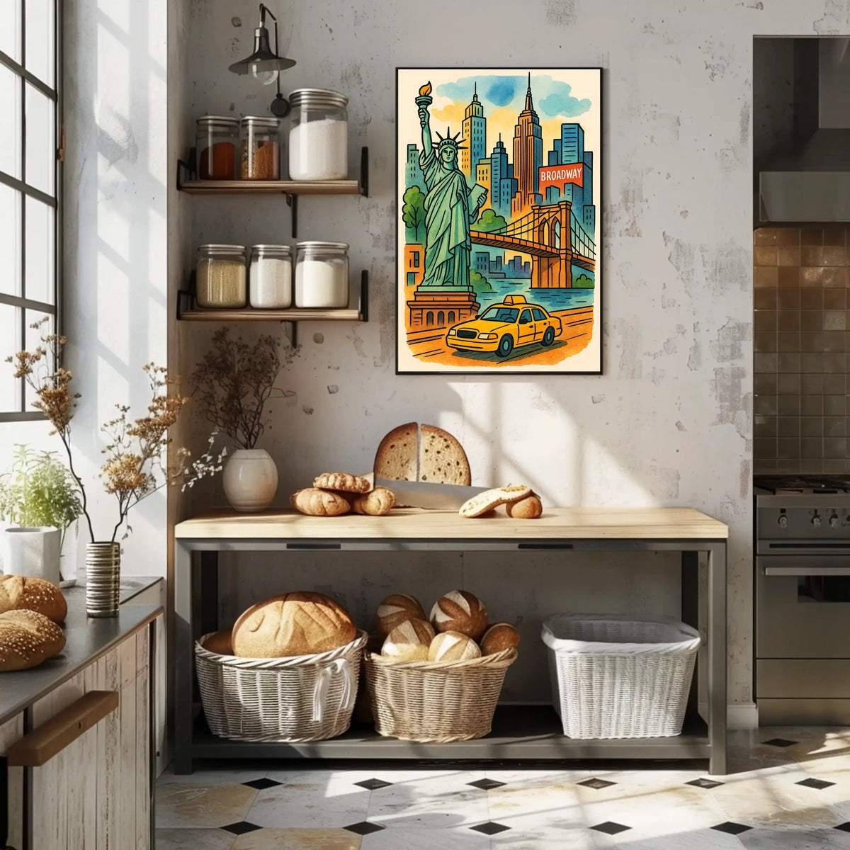 Discover New York City Iconic Landmarks Illustration