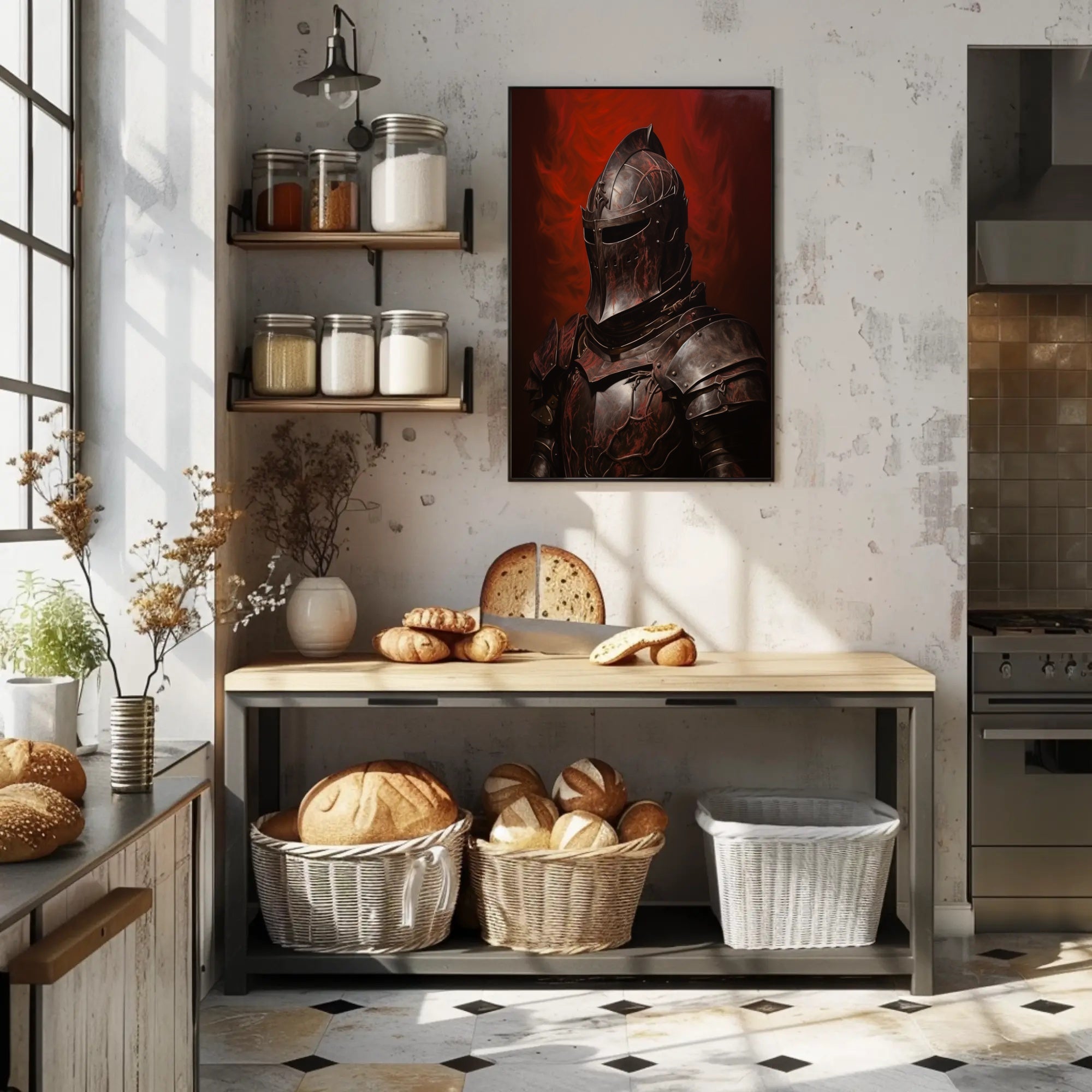 Medieval Knight Valor Art Print Historical or Presidential Poster