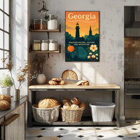 Georgia Where Southern Charm Meets Poster