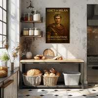 Constantine and the Edict of Milan Poster PosterGoat