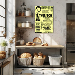 Thurston Magic Show Vintage Theatrical Cultural Poster