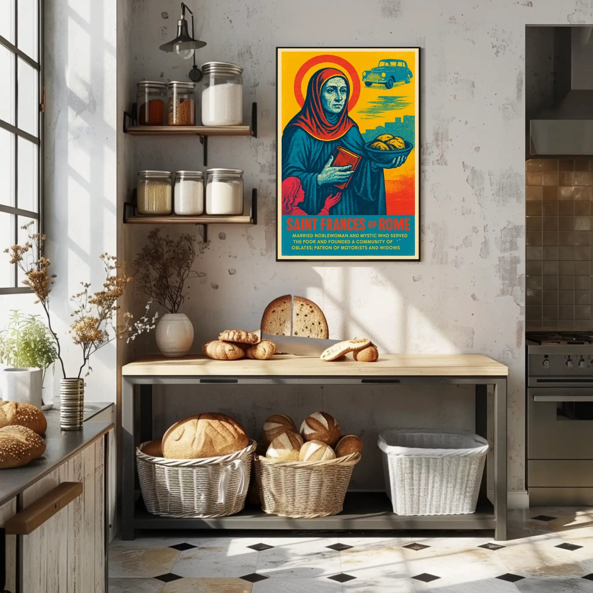 Saint Frances Of Rome Poster